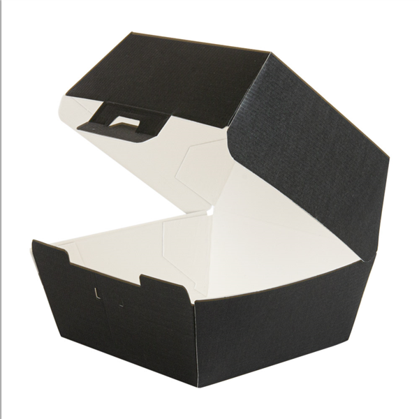 Scatole Hamburger 13x12,5x9 cm Nero